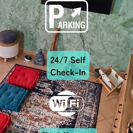 Apartmán Secret Zen House In The Center With Free Parking & Automatic 24 Hours Check-in Casale Monferrato